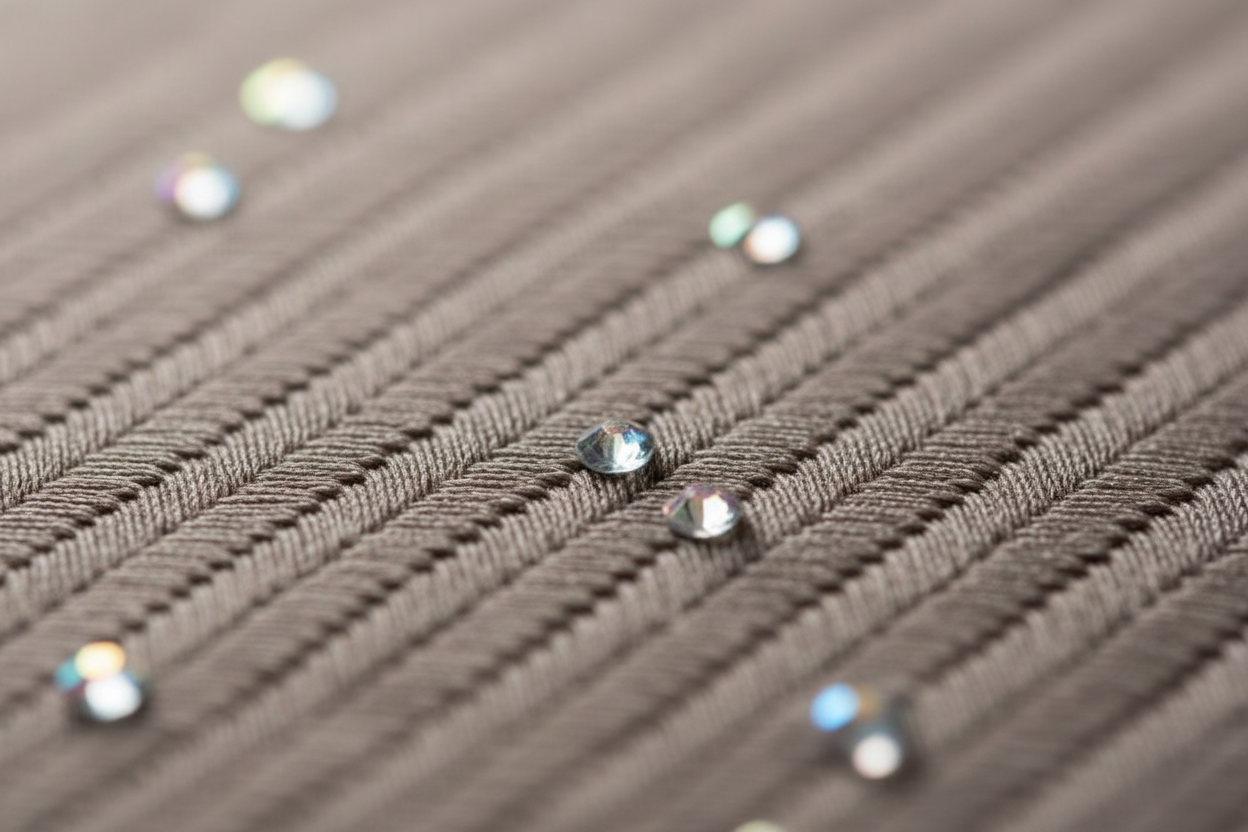 Less AB crystals and an more soomed in on the structre of the woven lycra